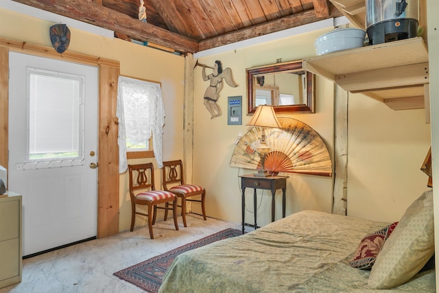 10 Whiteface Rd, Sandwich, NH 03259 - bedroom with wood ceiling
