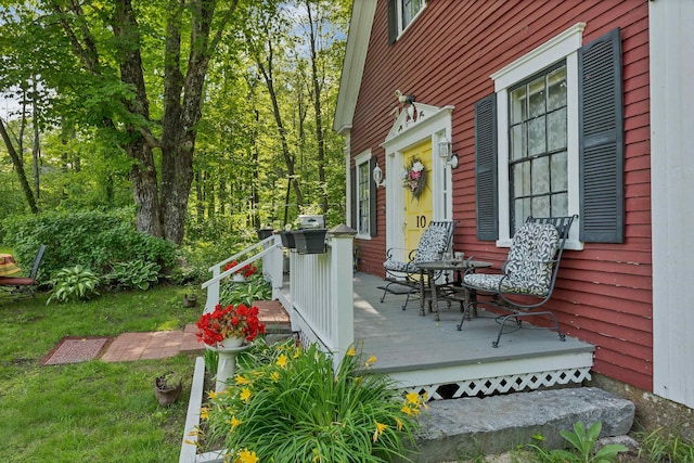 10 Whiteface Rd, Sandwich, NH 03259 - view of patio featuring a wooden deck