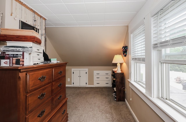 864 Cilley Rd, Manchester, NH 03103 - carpeted bedroom featuring baseboards and lofted ceiling