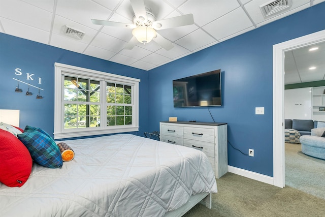 7 Acorn Dr, Alton, NH 03810 - carpeted bedroom featuring baseboards and a ceiling fan