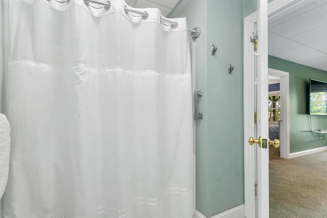7 Acorn Dr, Alton, NH 03810 - full bathroom with baseboards and a shower with curtain