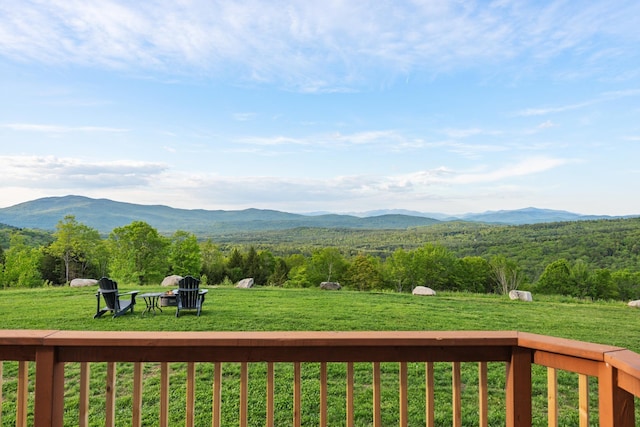 33 Winterberry Ln, Plymouth, NH 03264 - view of mountain background with a heavily wooded area