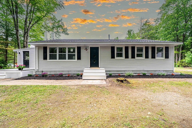 110 Currier Rd, Candia, NH 03034 - view of front of home with a chimney