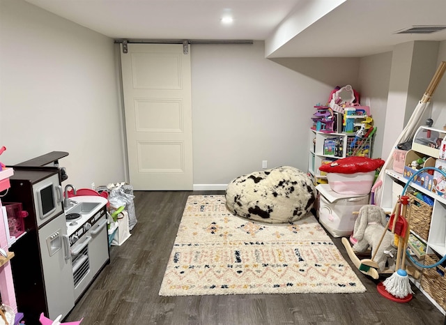 22 Sanborn Rd, Hampton, NH 03842 - rec room with dark wood-style flooring