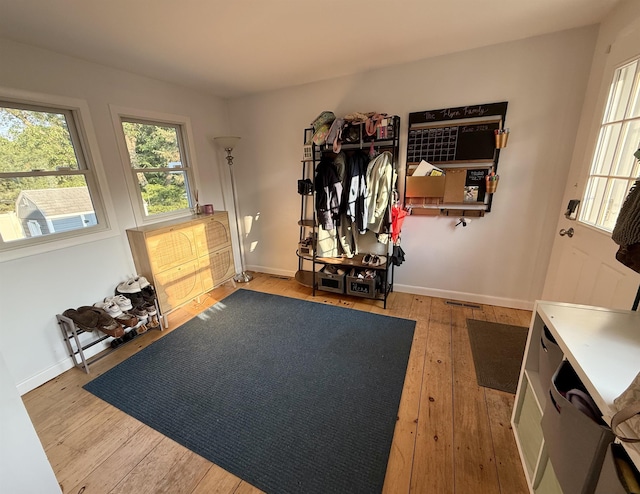 22 Sanborn Rd, Hampton, NH 03842 - mudroom featuring hardwood / wood-style flooring and baseboards