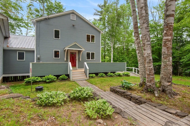 180 Ash St, Conway, NH 03860 - view of front of property featuring metal roof