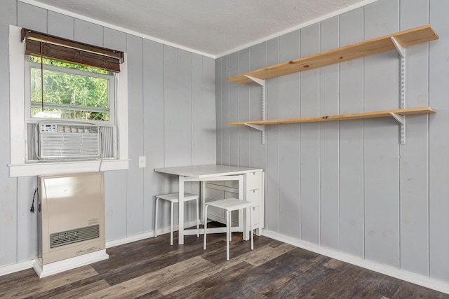 522 Ocean Blvd Unit 10, Hampton, NH 03842 - office space with dark wood-style floors, heating unit, cooling unit, baseboards, and wood walls