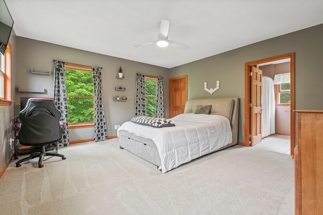 290 Cornish Tpke, Newport, NH 03773 - bedroom with carpet flooring, baseboards, ceiling fan, and a desk