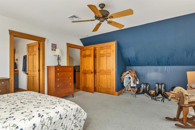 190 Ledge Hill Rd, Tuftonboro, NH 03816 - bedroom with carpet flooring and a ceiling fan