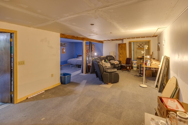 10 Mountain View Ter, Plymouth, NH 03264 - living area with carpet floors