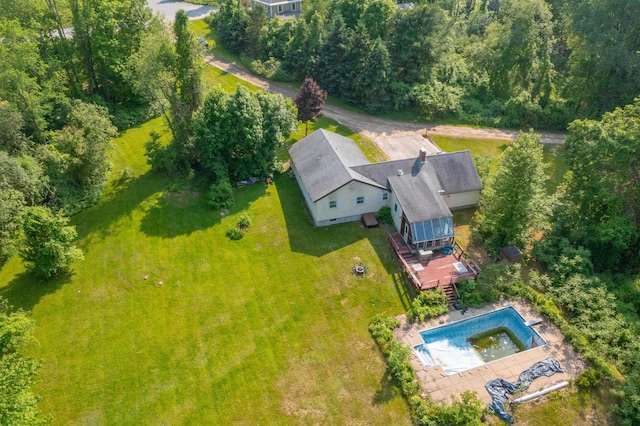 10 Mountain View Ter, Plymouth, NH 03264 - view from above of property featuring a pool area