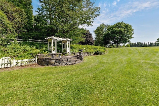 98 Sugar Maple Dr, Swanton, VT 05488 - view of yard featuring a pergola