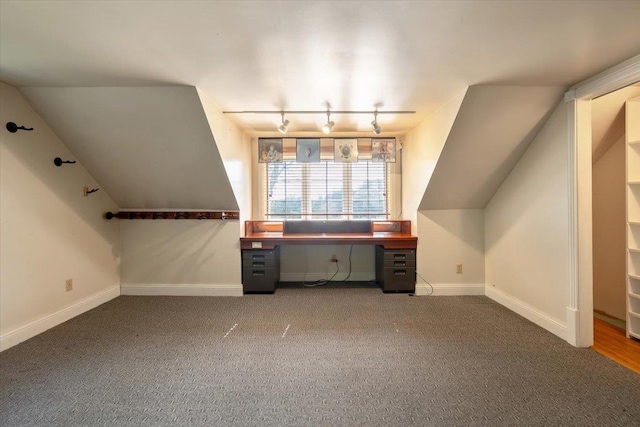 98 Sugar Maple Dr, Swanton, VT 05488 - bonus room with baseboards, vaulted ceiling, and carpet flooring
