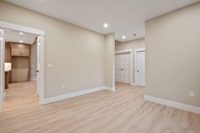 288 Sterling Dr, Laconia, NH 03249 - spare room featuring light wood-style floors, baseboards, and recessed lighting