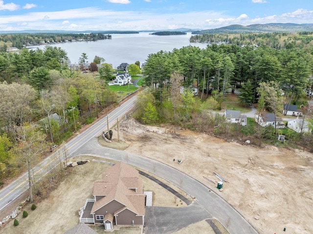 288 Sterling Dr, Laconia, NH 03249 - aerial view of property and surrounding area featuring a large body of water and a forest