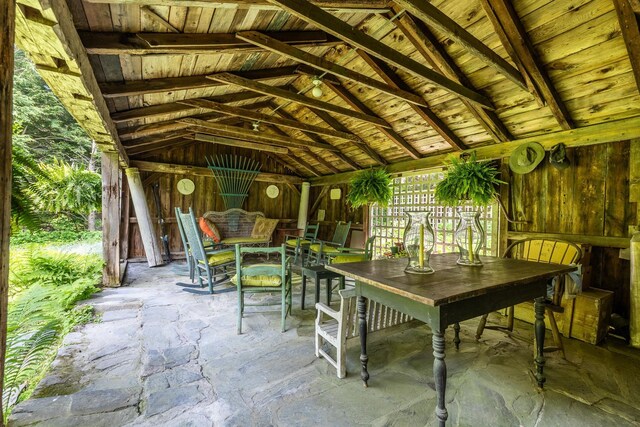 4 Quechee Rd, Hartland, VT 05048 - view of patio with outdoor dining space and a gazebo