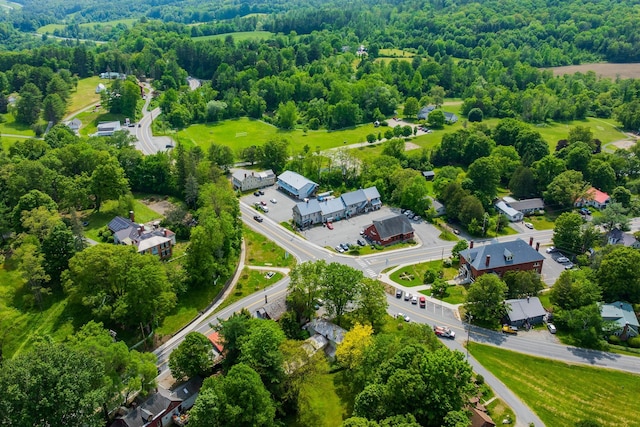 4 Quechee Rd, Hartland, VT 05048 - aerial view of property's location featuring a heavily wooded area