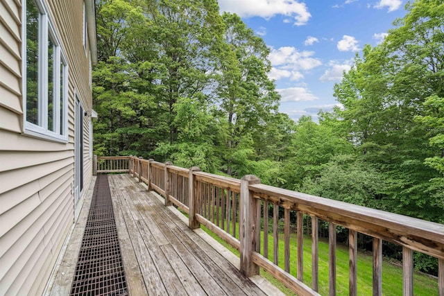 530 W Rd, Barnard, VT 05031 - wooden deck with a yard