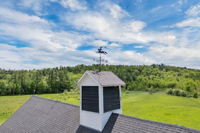1519 New Boston Rd, Francestown, NH 03043 - wooden terrace featuring a yard and a wooded view
