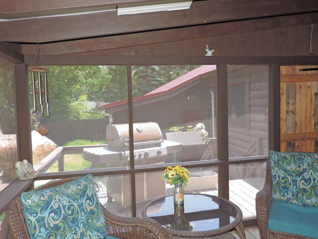 74 Pine Ridge Rd, Hillsborough, NH 03244 - sunroom with outdoor dining space