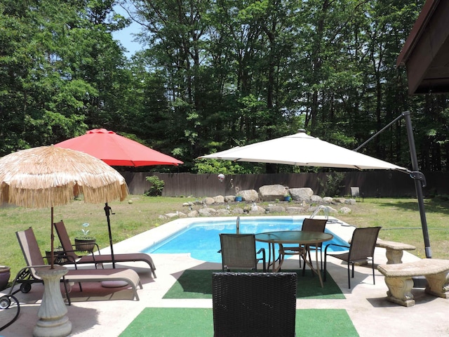 74 Pine Ridge Rd, Hillsborough, NH 03244 - view of swimming pool with a patio area