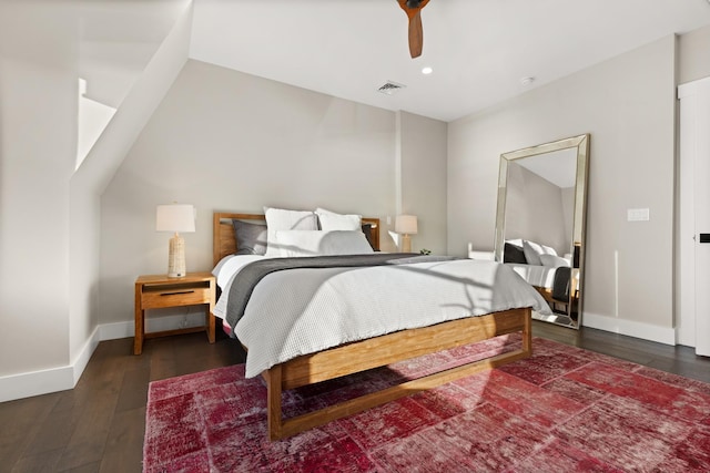 25 Little Bay Dr, Dover, NH 03820 - bedroom with wood-type flooring, baseboards, ceiling fan, and recessed lighting