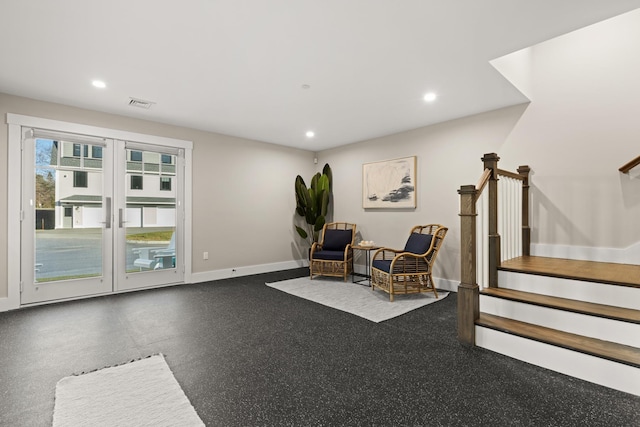 25 Little Bay Dr, Dover, NH 03820 - building lobby with stairs and recessed lighting