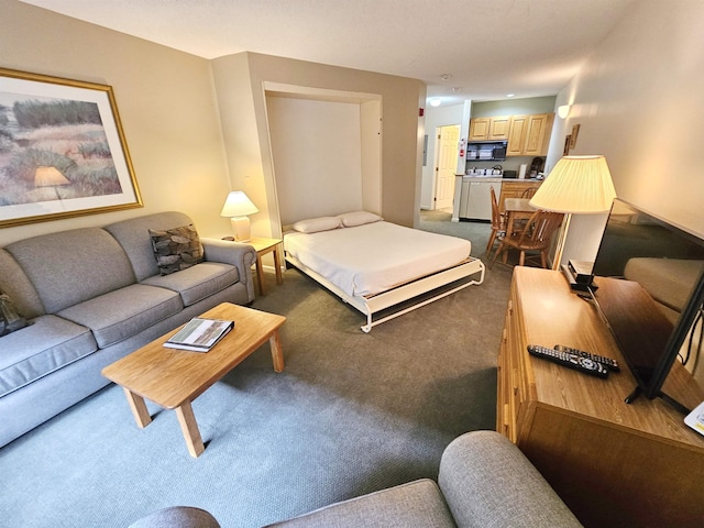 156 Deer Park Dr Unit 127D, Woodstock, NH 03262 - living room with carpet floors