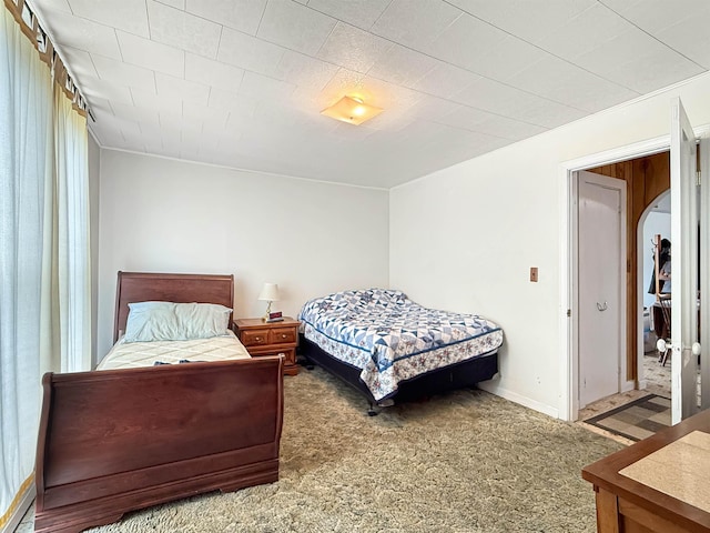 128 Gale St, Canaan, VT 05903 - carpeted bedroom with arched walkways
