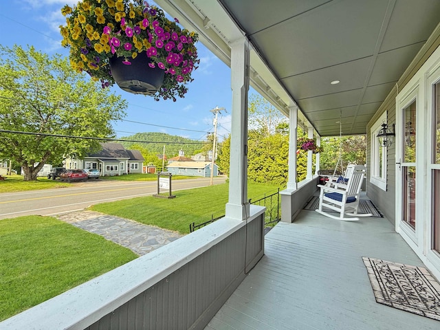 128 Gale St, Canaan, VT 05903 - porch with a lawn