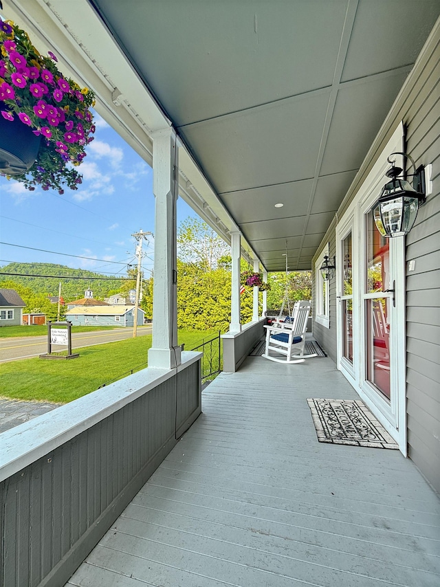 128 Gale St, Canaan, VT 05903 - covered porch featuring a lawn