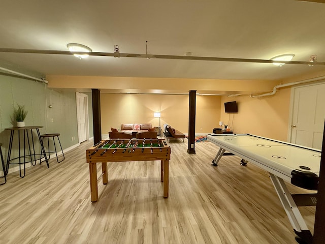 83 Maple St, Morristown, VT 05661 - recreation room featuring light wood-style floors and baseboards