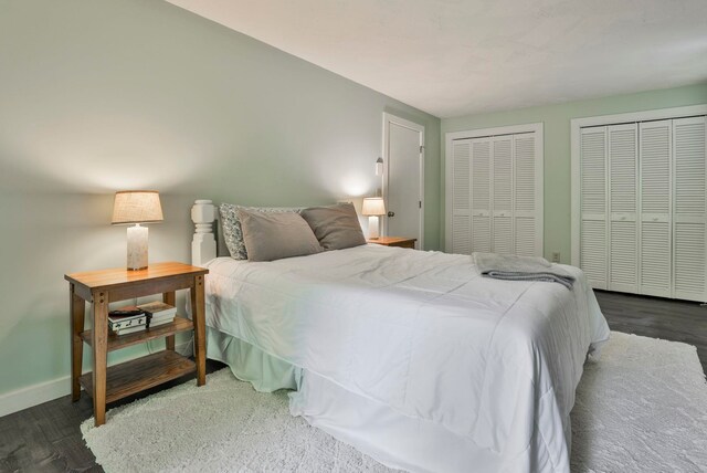 47 Trailside Ln Unit 18, Francestown, NH 03043 - bedroom with multiple closets and wood finished floors