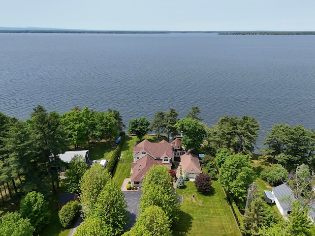 194 Maquam Shore Rd, Swanton, VT 05488 - view from above of property with a nearby body of water