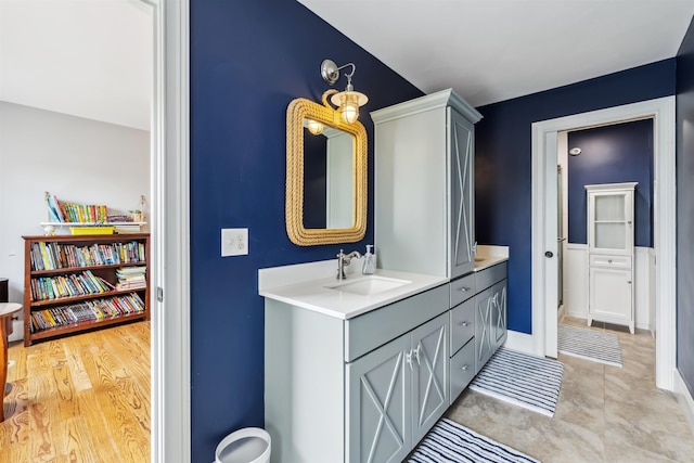 32 Burnham Rd, Windham, NH 03087 - bathroom with vanity and baseboards
