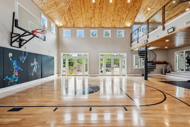 32 Burnham Rd, Windham, NH 03087 - view of sport court with basketball hoop and plenty of natural light