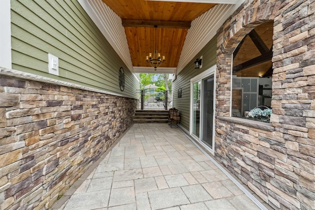 32 Burnham Rd, Windham, NH 03087 - view of patio / terrace featuring a gate