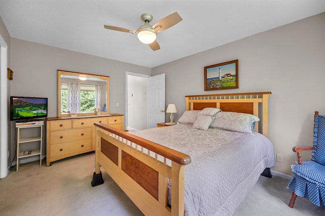121 Forest Dr Unit 4, Montpelier, VT 05602 - bedroom with light carpet and a ceiling fan