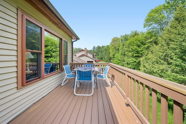 121 Forest Dr Unit 4, Montpelier, VT 05602 - deck with outdoor dining area