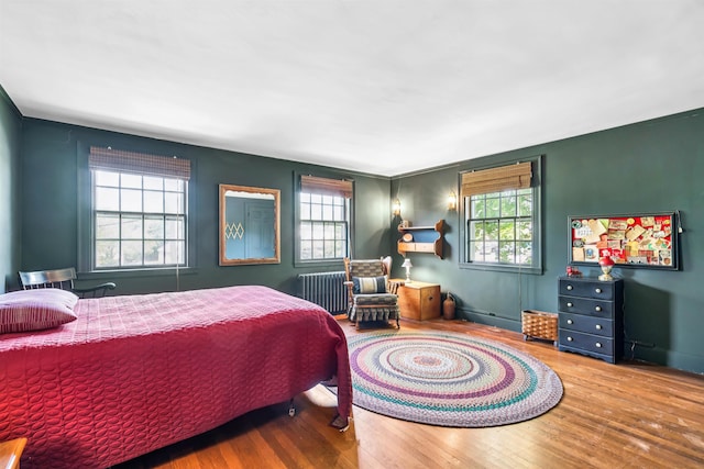84 S Main St, Hanover, NH 03755 - bedroom featuring radiator heating unit, wood finished floors, and multiple windows