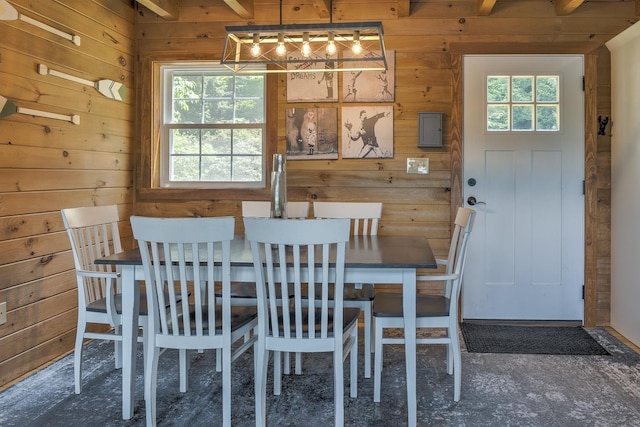 27 Headlands Rd, Winchester, NH 03470 - dining room featuring wooden walls
