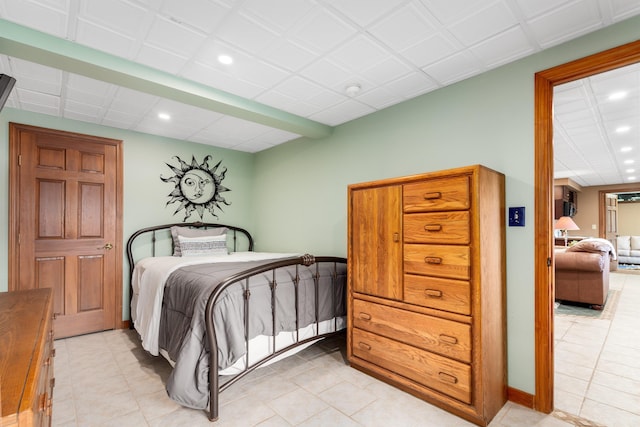 20 Bennett Cir, Antrim, NH 03440 - bedroom with recessed lighting and light tile patterned floors