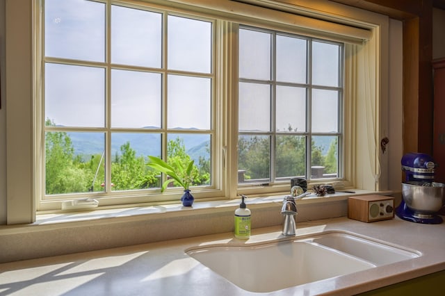 1074 N Hollow Rd, Rochester, VT 05767 - kitchen view of light countertops and white cabinets