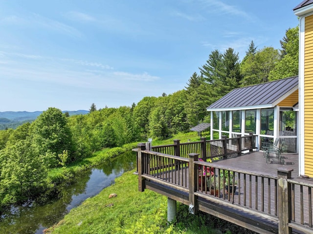 1074 N Hollow Rd, Rochester, VT 05767 - dock featuring a wooden deck