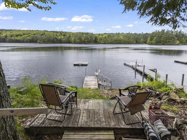 23 E Shore Dr, Greene, ME 04236 - dock with a view of trees and a water view