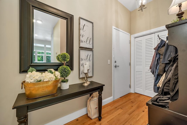 116 Piscataqua Rd Unit C, Durham, NH 03824 - foyer entrance with light wood-style flooring and baseboards