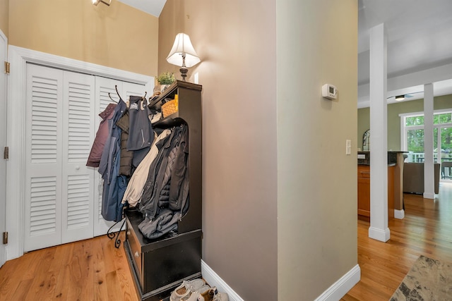 116 Piscataqua Rd Unit C, Durham, NH 03824 - foyer entrance featuring light wood-type flooring and baseboards