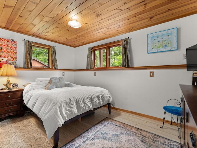 1716 US Route 2, Moretown, VT 05676 - bedroom featuring wood ceiling and wood finished floors