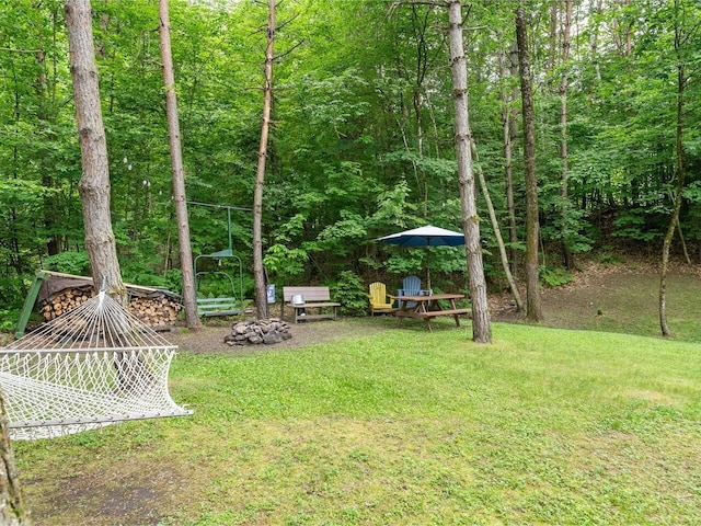 1716 US Route 2, Moretown, VT 05676 - view of grassy yard featuring a view of trees