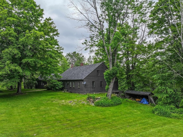 1448 Bound Tree Rd, Hopkinton, NH 03229 - view of green lawn featuring an outdoor structure